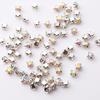 3-10mm Ouro e Prata Garra Única Diamante Vidro Cristal Costurado à Mão Diamante DIY Vestido de Noiva Vestido Garra Diamante Joias Atacado