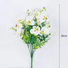 Flores Artificiais Amazon Transfronteiriças Eucalipto de 7 Galhos Phalaenopsis Flores Falsas para Decoração de Casa Jardim Casamento Flores Artificiais