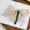 Pinza grande para el pelo estilo coreano para mujer, pinza banana para coleta alta, suave y elegante, lindo accesorio para el cabello