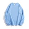 Moletom Casual Solto de Cor Sólida com Manga Longa Outono/Inverno 2026 para Homens e Mulheres, Versátil Estilo Hong Kong Simples Gola Redonda Pulôver