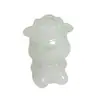 Nueva Cadena con Colgante Zodiaco Verde Tianshan Jade de Seda Dorada de Xinjiang Tallado Animal Tridimensional Colgante Zodiaco