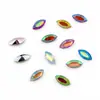 Venta al por mayor de fábrica taladro acrílico con forma de ojo de caballo puntiagudo 7 * 15 mm accesorios para carcasa de teléfono móvil DIY, joyas para uñas, accesorios