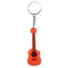 Serie de Guitarra Más Vendida Transfronteriza Llavero Colgante para Mochila Llavero Accesorios DIY Llavero de Goma Blanda de PVC Decoración