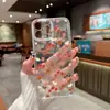 Funda de Teléfono Floral con Ambiente de Verano Transparente para Apple 18Promax Agujero Fino Cobertura Total Anticaída Funda para Iphone17