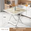 Mesa Plegable Mesa de Comedor Hogar Departamento Pequeño Mesa de Comedor Habitación de Alquiler Mesa de Comedor Puesto Portátil Cuadrada Mesa Plegable
