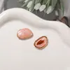 Ornamentos de resina con flores secas, estilo pintura al óleo, marco de metal de alta gama con borde dorado, parches para aretes DIY, aretes, accesorios para llaveros