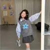 Conjunto de Chaleco y Camisa de Manga Larga para Niñas de Otoño Nuevo Ropa Infantil Conjunto de Dos Piezas para Niñas Infantiles Estilo Academia