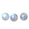 Cuentas sueltas de luz de luna blanca natural, labradorita de luz de luna, productos semiacabados, pulsera de cuentas de cristal de bricolaje, accesorios para collar