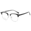 1553 nuevo estilo puede combinar miopía gafas de cejas para hombre de negocios media montura gafas anti luz azul gafas sencillas lisas para mujer