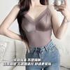 288 mascarilla facial sin costuras de otoño e invierno satén para la piel chaleco cálido tira interior almohadilla para el pecho una pieza push up prenda exterior camiseta interior para mujer