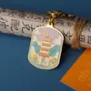 Chaveiro Zhenjin Zhiluo Metal Cidade Cultural e Criativo Presente Hotel de Turismo Passeio de Estudo Souvenir Presente