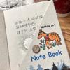 Halfpastone Nepal Libreta Planta Botón Cuaderno Nicho Álbum Estampado Libro de Mano Excelente