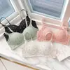 Sujetador inalámbrico fino de comercio exterior transfronterizo con estampado floral, sin costuras, cómodo y de soporte para estudiantes y chicas jóvenes, sujetador con copa fina de algodón