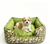 Atacado de fabricante de camas para animais de estimação, camas para cães estampadas, disponíveis em vários tamanhos, com almofadas removíveis e substituíveis, adequadas para cães e gatos.
