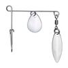 Luya Negro Hoyo Compuesto Lentejuela Giratoria Oro y Plata Grande Balance Lentejuela Componentes Luya Accesorios Pieza Ruidosa Perca