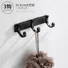 Ganchos de Pared sin Taladro, Ganchos de Cocina de Metal, Ganchos Adhesivos, Ganchos de Ropa y Sombrero de Aluminio Espacial, Ganchos para Baño