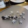 Nova celebridade on-line hairpin personalidade feminina estrela ramo strass duckbill clipe estilo coreano Mori volta cabeça clipe cocar