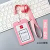 1. Portatarjetas en stock del fabricante, diseño colorido de botón a presión, transparente por ambos lados, para credenciales de empleado, portatarjetas de identificación de plástico y credenciales de trabajo
