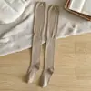 Meias Seamless Jk para Mulheres, Novas Meias Caídas Outonais Acima do Joelho, Cor Sólida Estilo Japonês Casuais Versáteis Altas até a Coxa, Meias Zhuji
