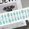 Pez Dorado Pequeño Escupe Burbuja Usa Armadura Ambiente de Verano Parche de Manicura Pintura de Acuarela Pez Pequeño Parche de Uña Postiza 30 Piezas