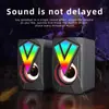 2039 Audio Escritorio Hogar Mini altavoz portátil Altavoz de escritorio USB con cable altavoz subwoofer