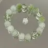 Pulseira de Pipoca Gradiente Azul Escuro Orquídea Feminina Pequena Alto Valor de Cor Design Avançado Pulseira de Impressão Versátil Presente Explosões