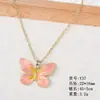 Novo Estilo Chinês Borboleta dos Sonhos Peixe Dourado Pingente Colar Feminino Joia Retro Vestuário Literário Colar Material para Joia DIY