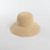 Primavera e verão moda feminina lazer crochê fino ráfia grama aba grande bacia chapéu ao ar livre praia protetor solar guarda-sol chapéu de palha dobrável