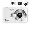 Cámara digital estilo CCD para estudiantes HD 4K cámara para niños retro de mano asequible cámara de campus