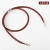 Cuerda redonda de cuero tejida a mano de 8 mm para llevar en la muñeca, correa de repuesto diagonal para bolso, accesorios para bolsos DIY, 51 accesorios