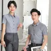 Camisas de Verão Masculinas/Femininas Roupa Social Roupas de Trabalho Simples, Generosas e Confortáveis Respirável Venda Direta da Fábrica LOGOTIPO Imprimível