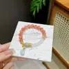 Pulsera de Ágata Roja del Sur Natural, Nueva Pulsera Blanca de Ágata Estilo Chino, Diseño Original Artístico Retro, Joyería Popular para Mujer