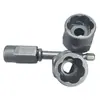 Juego de Herramientas para Reparación de Automóviles de 14 Piezas Extractor de Tuercas Herramienta para Quitar Tuercas Pernos Tornillos Llave de Vaso para Mantenimiento de Automóviles