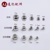 Cuentas de Posicionamiento de Plata de Ley S925 Personalizadas con Aro, Cuentas de Silicona Integradas para Cuentas de Oración Budista, Collar, Pulsera, Cuentas Elásticas Ajustables, Accesorios de Joyería