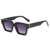 Gafas de sol cuadradas retro transfronterizas 2023 nuevas negras sentido de alta gama moda sencilla viento de Hong Kong gafas de sol a prueba de rayos UV