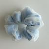 Scrunchie de Malla de Doble Capa Dulce y Delicado Estilo Coreano Elegante Liga para el Cabello de Cola de Caballo para Cabello Fino Cuerda para el Cabello Banda Elástica Adorno para la Cabeza