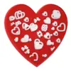 Accesorios de Corazón Rojo para el Día de San Valentín Parche Suave de PVC Accesorios para el Cabello Funda para Teléfono Celular Flor para Zapatos Joyería DIY Accesorios de Bolígrafo Publicitario