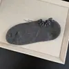 Calcetines de Verano Finos de Encaje Lolita de Algodón Puro para Mujer, Calcetines Bajos Simples Transpirables Invisibles que No se Resbalan