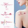 Frase Inspiradora en el Viento Anillo de Muñeca Brazo Tatuaje Pegatina para Mujer Impermeable Larga Duración Sentido de Alta Gama Pequeño Fresco Brazo Lavable
