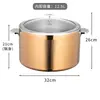 Panela Romana aquecida para sopa, multi-cor, multi-design, de aço inoxidável de alta qualidade, mais vendida (pode ser combinada com uma base de aquecimento de sândalo com voltagem personalizada)