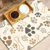 Tapete para Comida de Mascotas Temu Transfronterizo de Tierra de Diatomeas Impermeable Antideslizante para Perros y Gatos Resistente a la Suciedad y Fácil de Limpiar