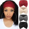 Faixa de Cabelo Esportiva Yoga Boêmia Feminina de Algodão Elástico com Aba Larga Faixa de Cabelo para Corrida Acessórios de Cabelo Headwear