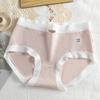 Clase a Algodón para Bebé ~ ropa interior para mujer algodón puro cintura media sin costuras cómoda bragas para niña entrepierna de algodón puro antibacteriana