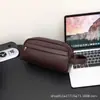Bolso de mano de piel sintética para hombre, neceser de estilo business casual, bolsa de mano simple y de gran capacidad, organizador de viaje para hombre