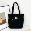 Bolso de Hombro de Pana Nuevo 2024 para Mujer, Grande Capacidad para Viajes, Estudiante, Clase, Portátil, Bolso Cruzado Simple