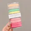 Gomas para el Cabello Color Café para Niñas, Cola de Caballo Alta Semi-Atada o Completamente Atada, Bandas Elásticas para el Cabello Melard, Anillos Elásticos de Alta Elasticidad para Niños Niñas