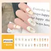 Parches de Uñas Desgastables Personalizados, Uñas Desgastables de Alta Gama, Parches de Uñas Cortos Pintados a Mano, Parches Desgastables para Manicura al por Mayor