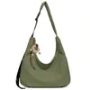 Bolsa Tote Estilo Japonês Nicho Estilo Preguiçoso para Mulheres 2026 Nova Bolsa Leve de Lona Grande Capacidade Casual para o Dia a Dia Bolsa Transversal