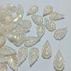Pente de cabelo de folha pontiaguda material Contas de pétalas esmaltadas diy acessórios de cabelo antigos