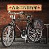 Estilo Retro Nostálgico Aleación de Simulación 28 Barras Triciclo de Pedales Antiguo Adornos Modelo de Bicicleta Adornos Juguetes